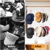 NANATI Hat Hangers for Closet, Stainless Steel Hat Organizer, Hat