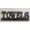 Decorative Towel Rack 4 Hooks Wooden Towels Holder for Bathroom