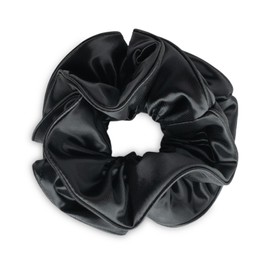 SXQLYH Hair Bobbles Oversized Scrunchies Satin for Women, Braided Scrunchie, Three-Dimensional Styling Hair Band, Soft Elastic, Women's Ponytail Holder, Hair Band for Women, Thick Long Hair (Black)