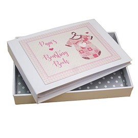 White Cotton Cards Papa's Boasting Book Photo Album, Pink Vest (PV12T)