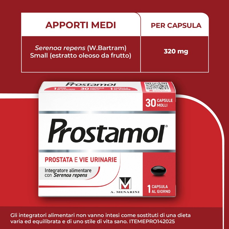 Prostamol 30 Capsule Molli - Integratore Alimentare a base di