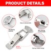 YIXISI 3 Sets Spring Loaded Toggle Catch Latch with Lock
