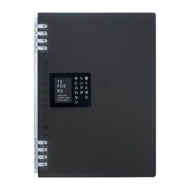 King Jim Ring Notebook Tefrenu 20 Holes A5 Vertical Black 9854TTE-BK
