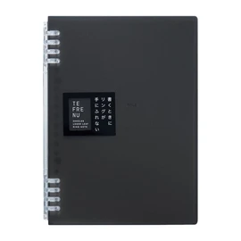 King Jim Ring Notebook Tefrenu 20 Holes A5 Vertical Black 9854TTE-BK