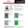 Visionis VIS-7100 Green LED Square Request Push to Exit Button