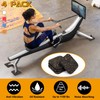 Powrocket Treadmill Mat,4 Pack Anti-Vibration Shock Absorbing Exercise Equipment Mat