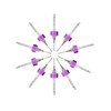 TOP-VIGOR 0.5mm Micro Drill Bit, Purple PCB Drill Bits with