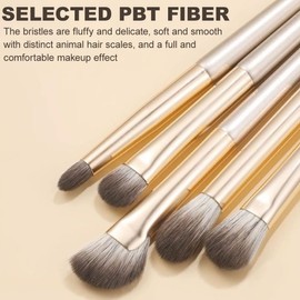 15 Stück Lidschatten Make-Up Pinsel, Pinselset Augen, Augen Blending Brush, Lidschatten Pinselset