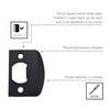 Design House 779348 Full Lip Square Corner Strike Plate Matte