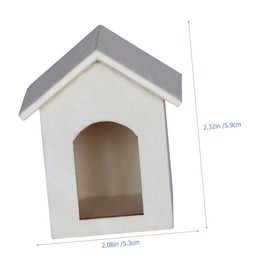 Totority Wooden Dollhouse Model Scene Decor for Home and Boys and Girls Room Charming Miniature House Ornament for Creative Landscape Layout and Decoration