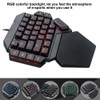 Onehanded Keyboard RGB Blacklight Mechanical Keyboard With Macro Definition Function