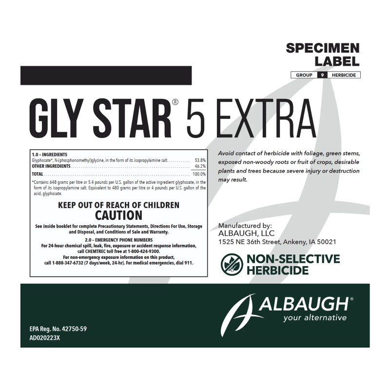 Albaugh, LLC Gly Star Extra Herbicide - 2.5 Gal (ag