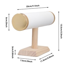 Hapivida T Bar Jewellery Stand, 23 cm Bracelet Holder, T Stand Organiser, Jewellery Holder, Bracelet Necklace Holder, Jewellery Stand Organiser for Jewellery, Watches, Necklaces, Bracelets