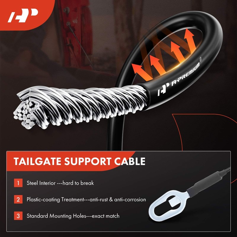 A-Premium 23-PC Tailgate Hardware Rebuild Kit with Bolts Compatible with