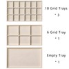 Frebeauty Acrylic Jewelry Organizer Earring Organizer Box with 5 Drawers
