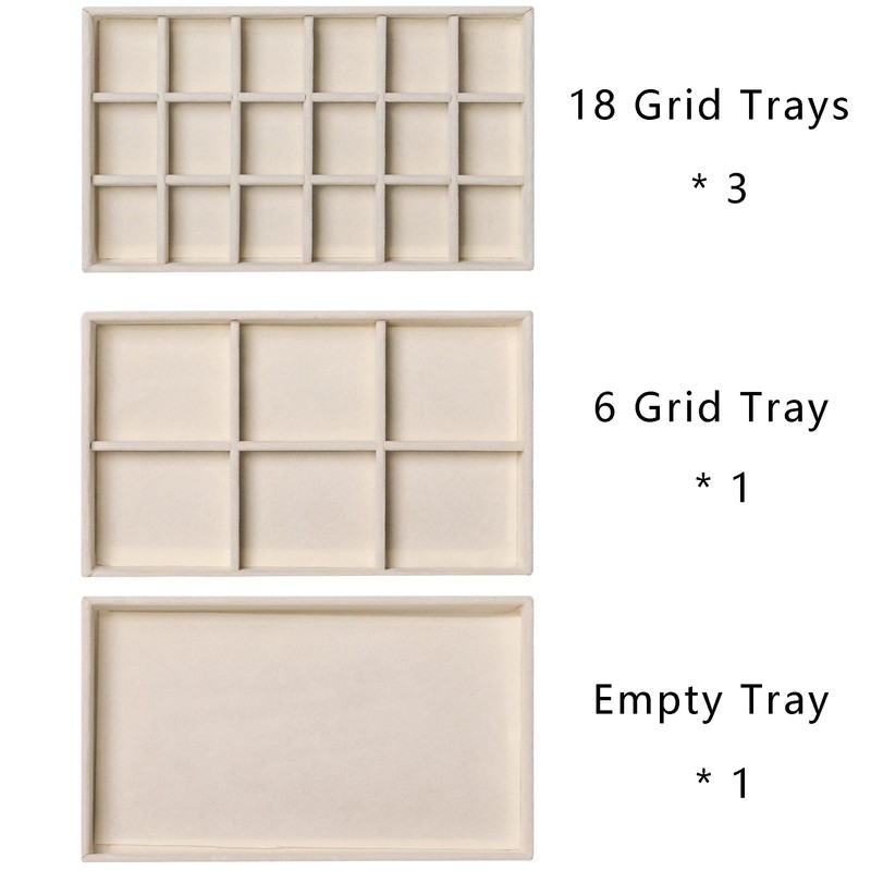 Frebeauty Acrylic Jewelry Organizer Earring Organizer Box with 5 Drawers