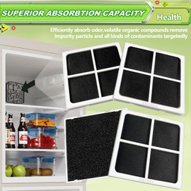 Refrigerator Air Filter Replacement for LG fridge lt120f, Kenmore Elite 469918, 9918,46-9918, ADQ73214404, ADQ73334008,ADQ73214402,4 Pack lg lsc22991st,lfx25991st,lfx31925st,lt120f Air Filter