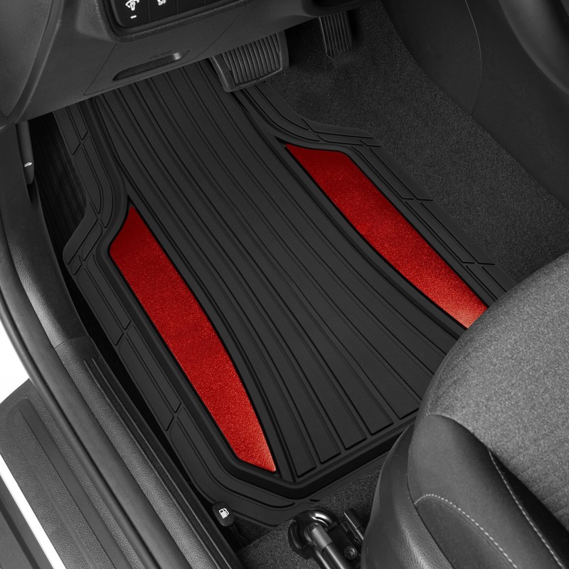 Motor Trend ChromeTech Car Floor Mats Full Set - Durable
