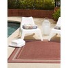 Unique Loom Outdoor Border Collection Area Rug - Soft Border