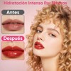 NEARPOW 4PCS Lip Oil Hidratante y Lip Gloss, Brillo de