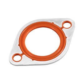 Thermostat Water Neck Housing Gasket, Silicone Thermostat Engine Coolant Water Neck Replacement with 1/8" Aluminum Carrier Compatible with SBC BBC 265 283 305 327 350 383 396 400 427 454 472 500