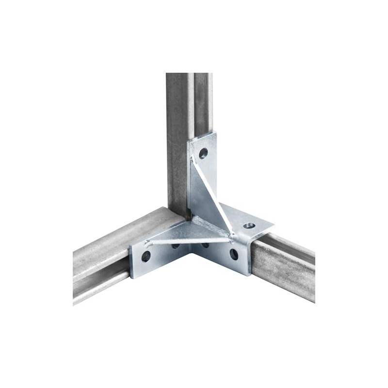 heneng 2 Pcs Wing Shaped Fitting for 1-5/8" Strut Channel,