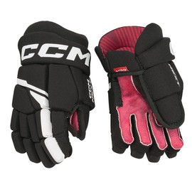 CCM Next Ice Hockey Gloves Junior (Black/White, Size: 12)