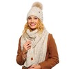 ELIMELI® 15568 Women's Winter Hat, Warm Knitted Hat with Bobble,