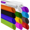 ALINK Pack of 8 Reusable Boba Plastic Straws, Pointed Design,