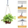 21 Sets Ceiling Hooks for Hanging Plants, Plasterboard Hooks for