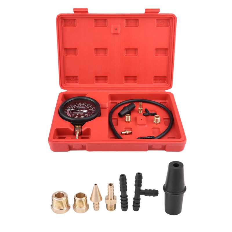 Car Engine Vacuum Fuel Pump&Vacuum Tester Gauge Carburetor Pressure Diagnostics