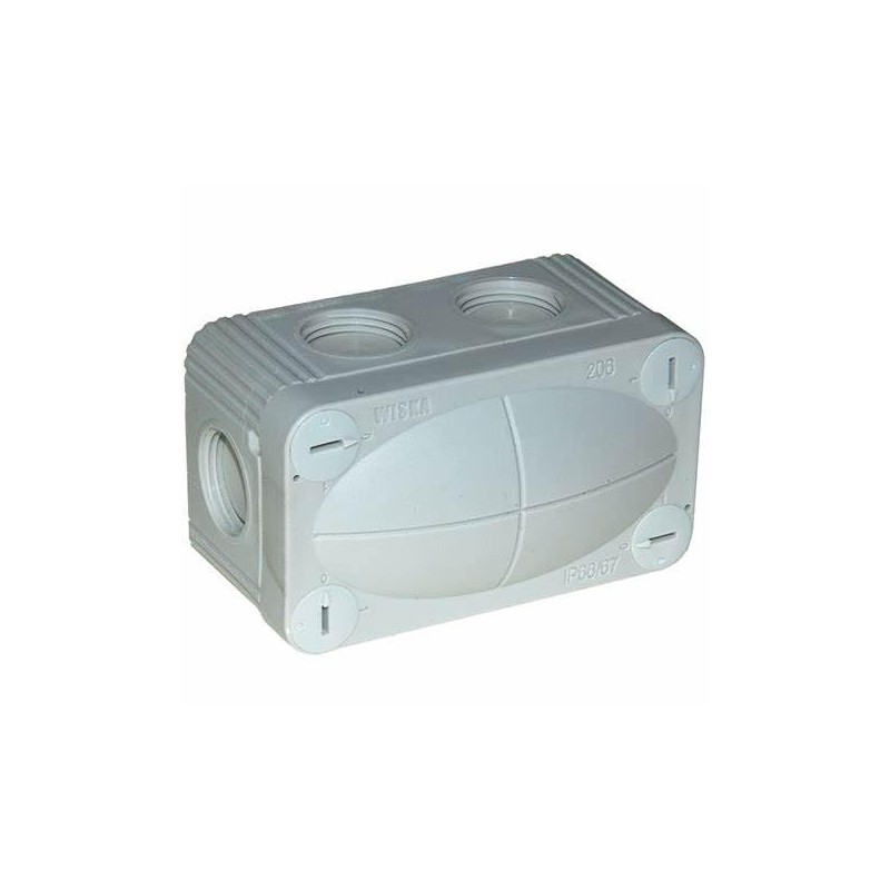WISKA Box Combi 206 Grey Empty IP66 Weatherproof Outdoor External