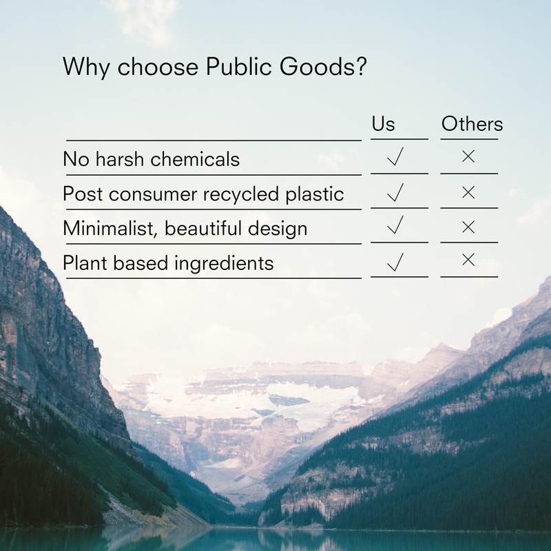 Public Goods Natural Dish Soap | Non-Toxic Kitchen Soap |