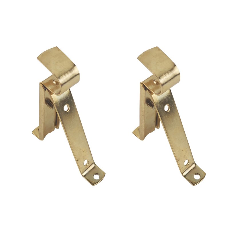 Kowibcl 2Pcs Adjustable Curtain Rod Bracket for 9/16 inch Diameter