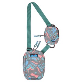 KAVU Yorktown 2 N 1 Crossbody Pack Modular Lightweight Bag, Topo Smash, One Size