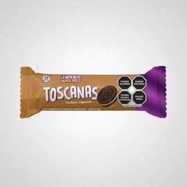 Maribel Toscana Galletas Sandwich Capuchino 156g Relleno Cremoso Sabor Cafe Crujientes para Snack Lonchera Leche Te Postre Oficina Escolar Adultos Bol