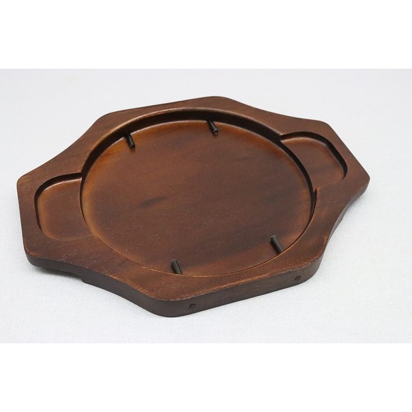 Asahi Steak Plate (With Wooden Stand), Cast Iron, Hot Tray,