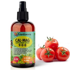 𝐏𝐑𝐄𝐌𝐈𝐔𝐌 Ultra Pure Professional Grade Cal-Mag Fertilizer Spray - 8oz Bottle - High-Grade Calcium, Magnesium & Iron Plant Supplement - Corrects Common Plant Deficiencies (9-0-0 NPK)