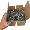 Marcopol Pack of 50 Galvanised Steel, Hex Head, Self-Drilling Screws