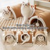Cat Tunnel Bed Indoor,Cat Peekaboo Cave Bed for Multiple Cats,Kitty