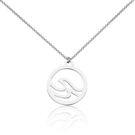 BNQL Ocean Waves Necklace Ocean Jewelry Gifts Beach Lover Gift Surfer Beach Ocean Jewelry Gifts Beach Necklaces Summer Necklace