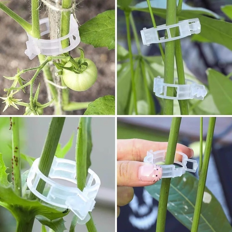 YZMXIY Pack of 100 Plant Clips, Tomato Clips, Plastic Tomato
