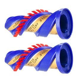 2 Pack Compatible with Dyson vacuum cleaner roller brushes V7 V8 V10 V11 V15 V10S and V12 models (blue washable nylon bristles)