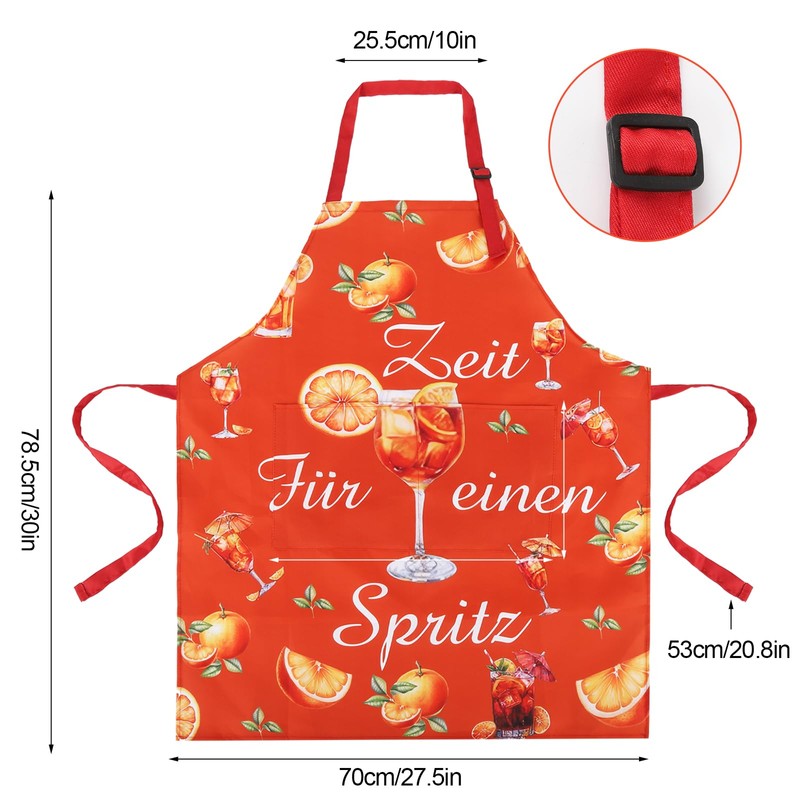 XIAZHDZ Aperol Gift - Aperol Apron 80 x 70 cm