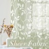 MRTREES Bedroom Curtains Voile with Eyelets and Curtains Transparent with