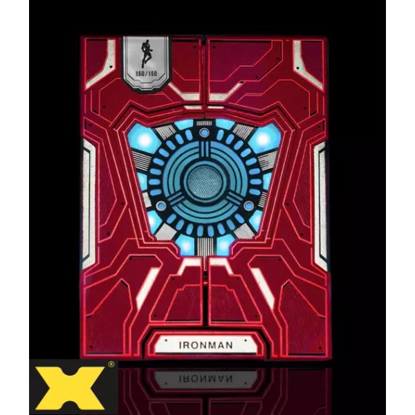 Iron Man MK33 (Silver Gilded) Playing Cards by Card Mafia