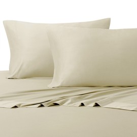 Royal Hotel Bedding Silky Soft, Viscose from Bamboo, and Cotton Blend Sheet Set, 100% Luxury Blend, 60% Viscose Made from Bamboo and 40% Cotton Bed Sheets, Twin-Extra-Long Size, Sand