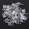 25Pcs Mirror Hangers for The Wall, Mirror Holder Clips, Clear