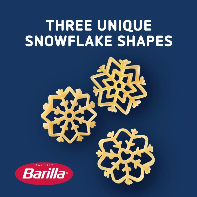 Barilla Snowfall Pasta, 12 oz Box - Limited Edition Snowflake