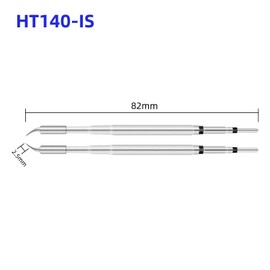 SQRC Desoldering Tips, Tapered Curved Soldering Iron Tips for Cartridges Compatible with JBC C210 & C120, HT140 Hot Tweezers - IS